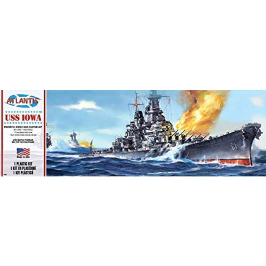 Model Kit Uss Iowa - Kit Modello in Plastica USS Iowa
