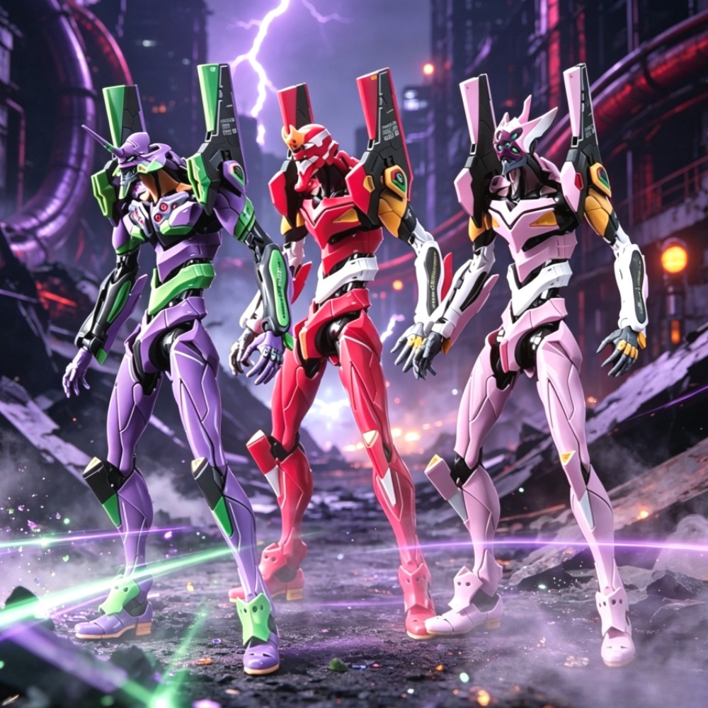Model Kit Gurren Lagann - Statuetta Anime New Century Evangelion 21cm,