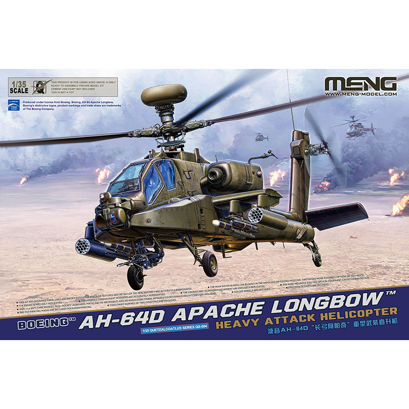 MENG Apache Longbow, elicotter - Model Kit Italeri recensione e prezzo
