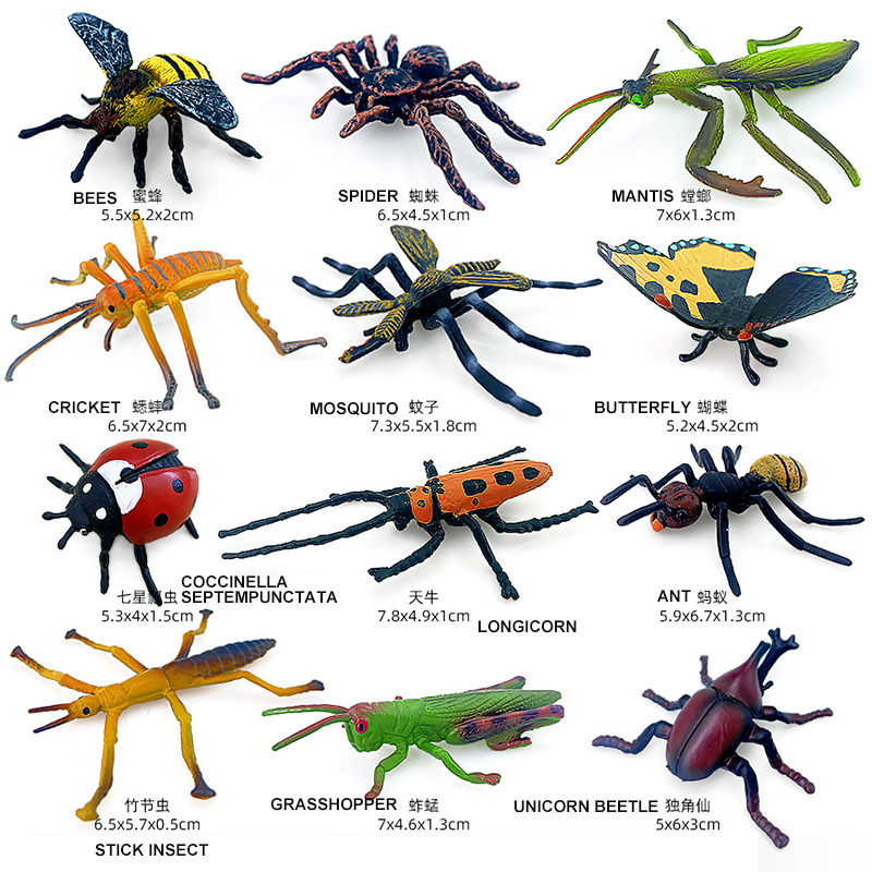 12 pz Animali di Insetti Selva - Model Kit Lizard recensione e prezzo